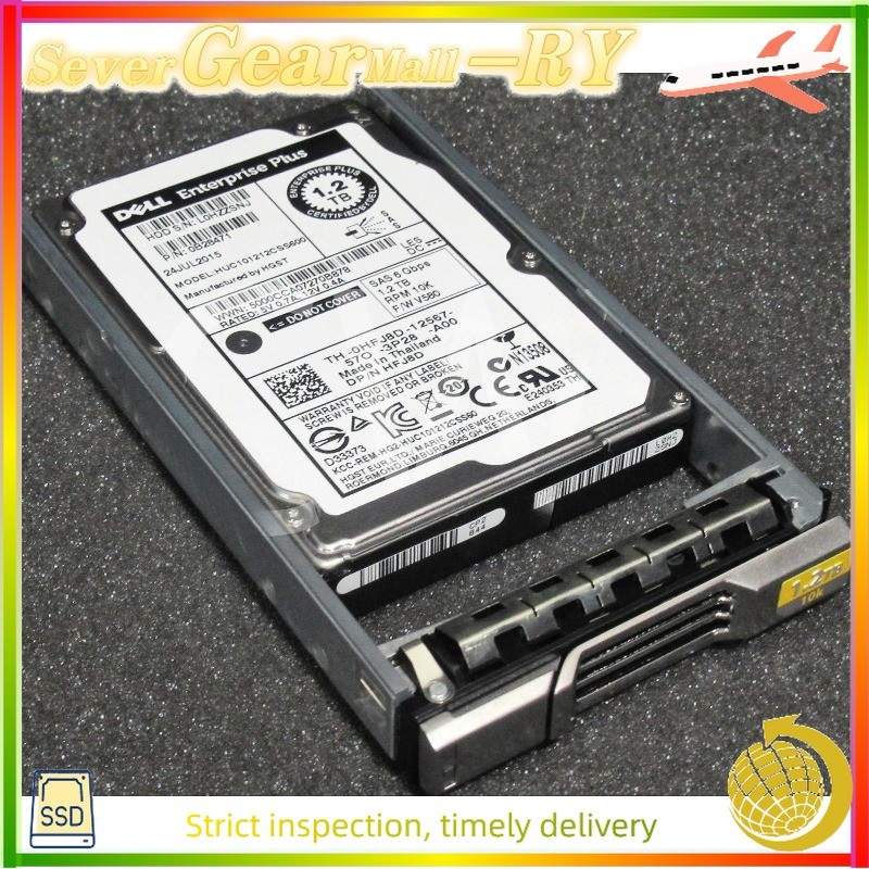 HFJ8D HUC101212CSS600 DELL EQL 1.2TB 10K RPM 6Gb/s 2.5"SAS SERVER HDD Hard Drive