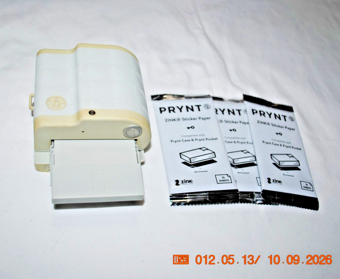 Prynt Portable Printer With 90 Zink Sticker Paper Model# PRP2017/A-CG