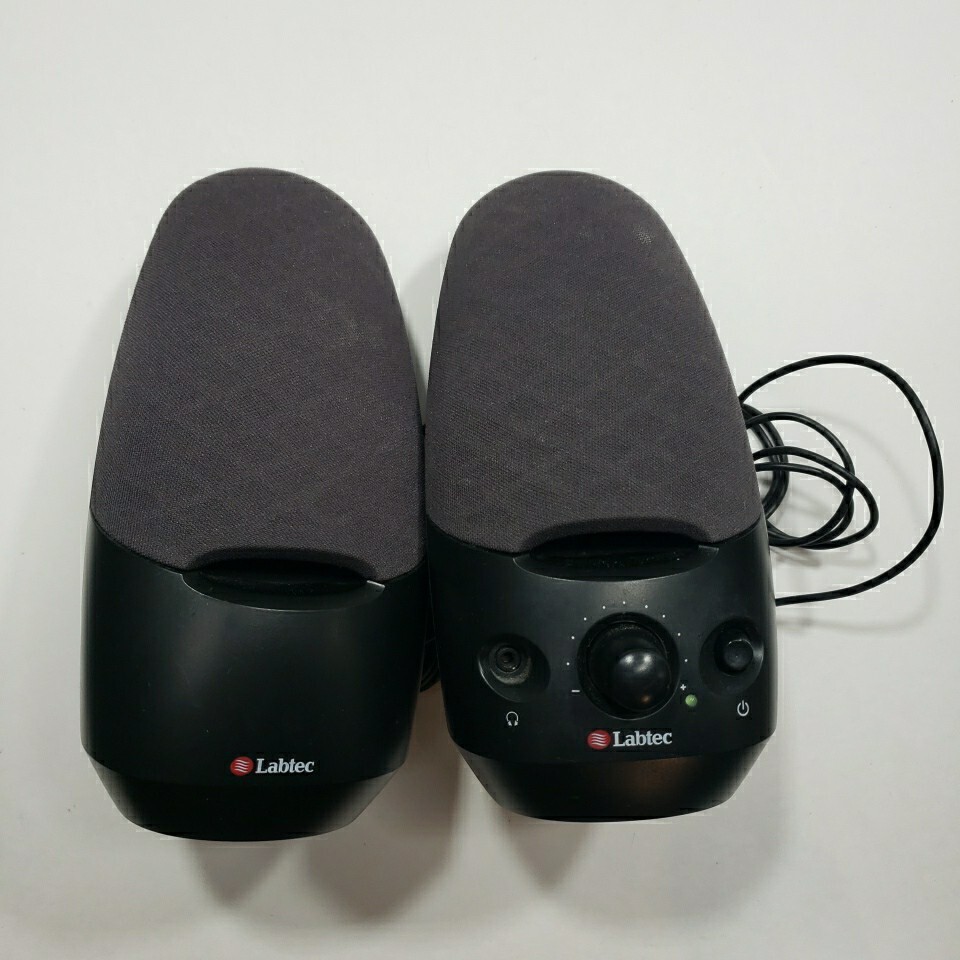 Labtec Spin 75 Multipurpose Stereo Speakers S-0082A Black No Plug