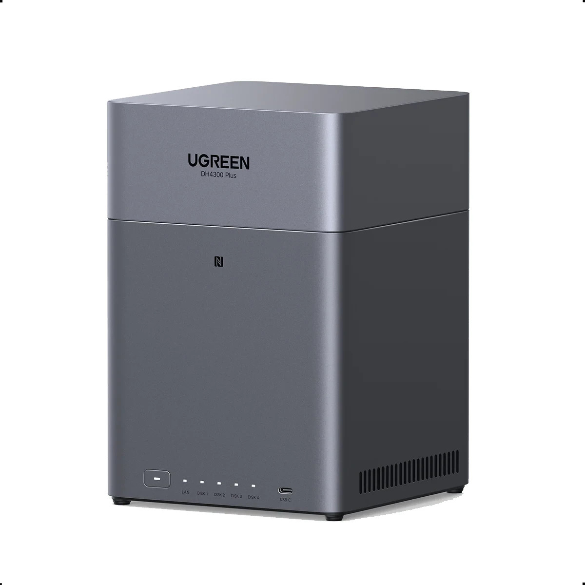 UGREEN NASync DH4300 Plus 4 Bay NAS 8 Core CPU 8GB RAM 2.5GbE 120TB Max NEW