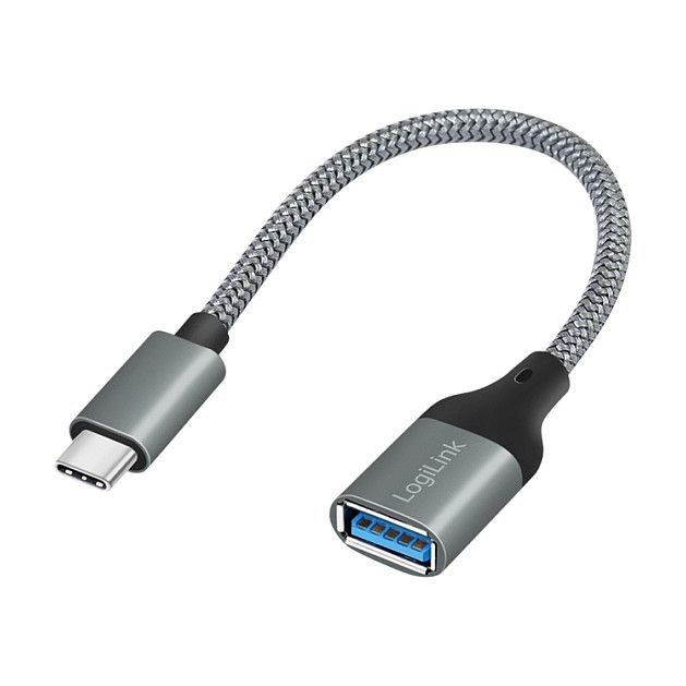 LogiLink USB-C to USB-A Adapter OTG USB 3.2 Gen 1 5Gbps 15cm CU0106
