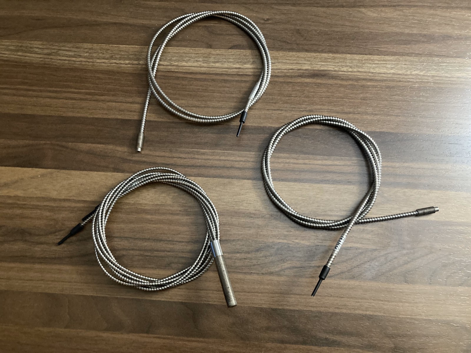 LOT OF 3 RIKO BRAND FIBER OPTIC CORDS CABLES 2x FGTX-610 & 1x FGR-810