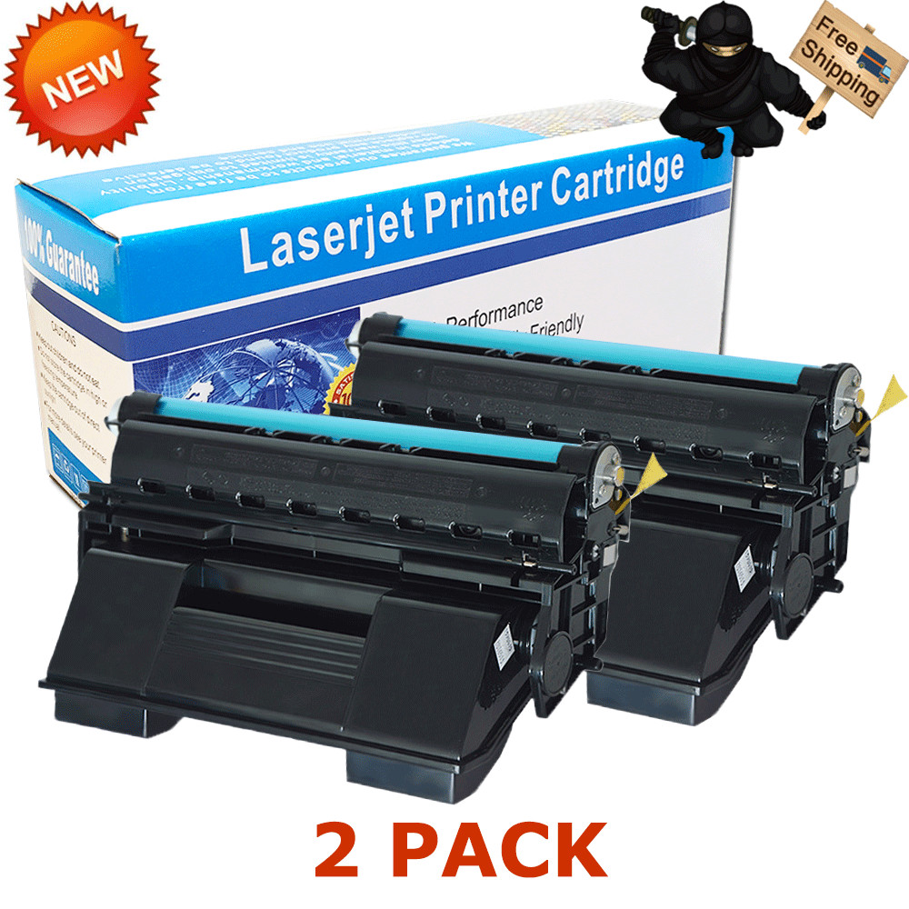 2 PK Okidata Oki B6300 B6250 B6200 Black Laser Toner Cartridge 52114501 non oem