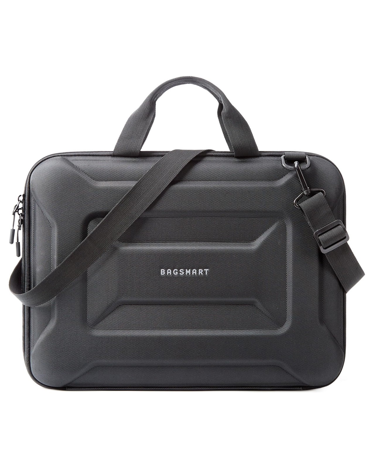 BAGSMART 15.6-16 inch Laptop Computer Case with Strap and 15-16 inch, Black