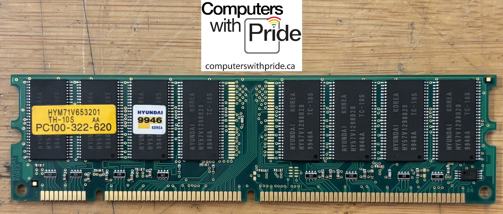 Hyundai HYM71V653201 256MB PC-100 Non-ECC Desktop Memory