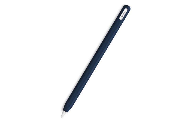 2pcs Slim Soft Silicone Sleeve Case for Apple Pencil 2nd Generation Blue/Clear