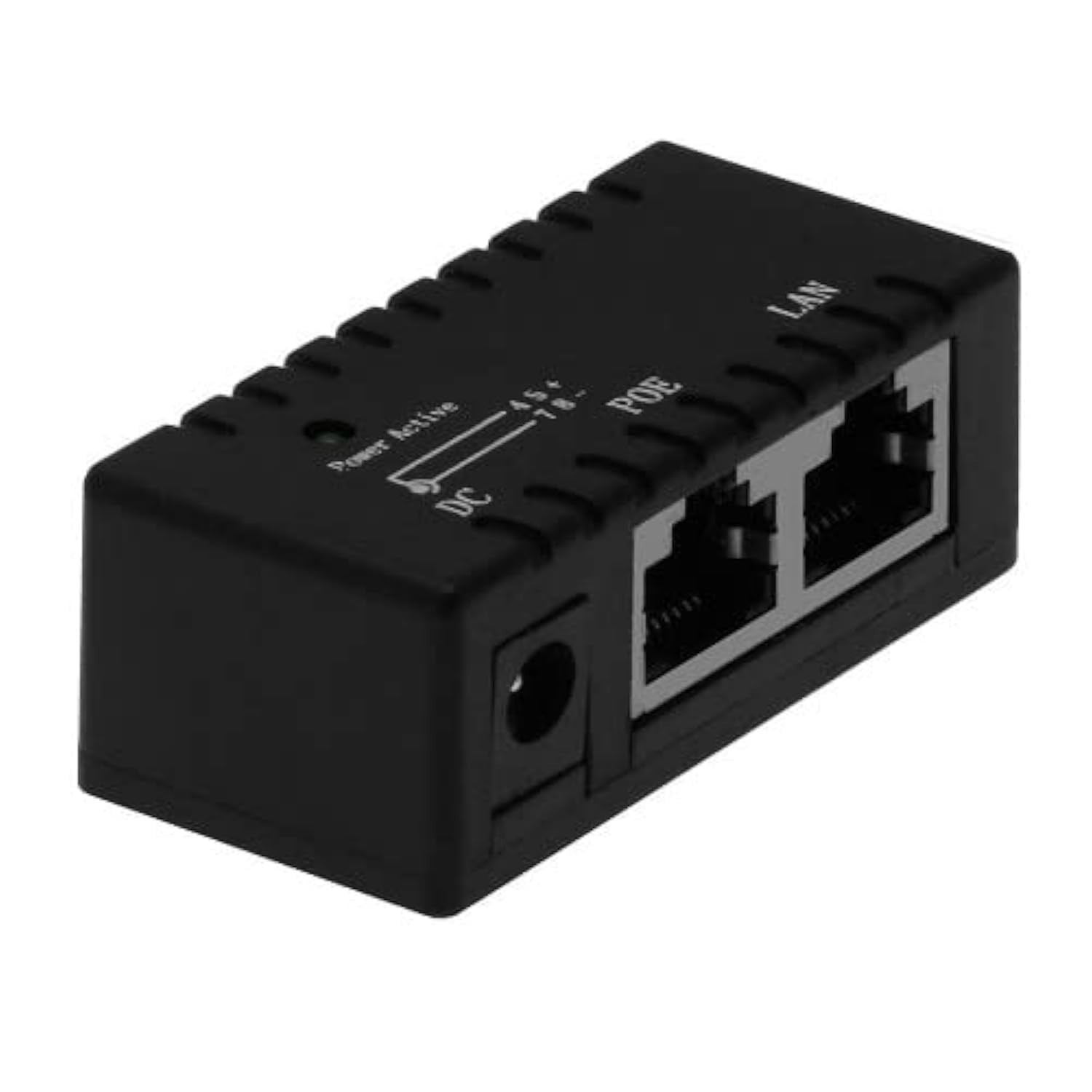 2 PCS Gigabit Ethernet POE Injector Splitter 1Gbps Power Over Ethernet Pack