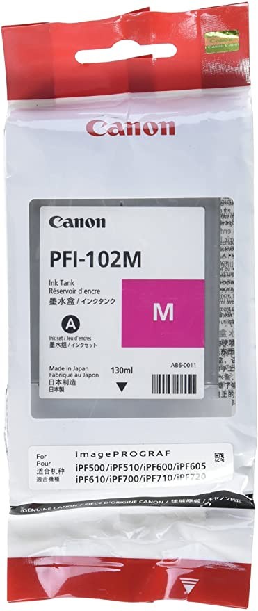 GENUINE Canon PFI-102 Magenta for imagePROGRAF iPF500 iPF600 iPF700 iPF760