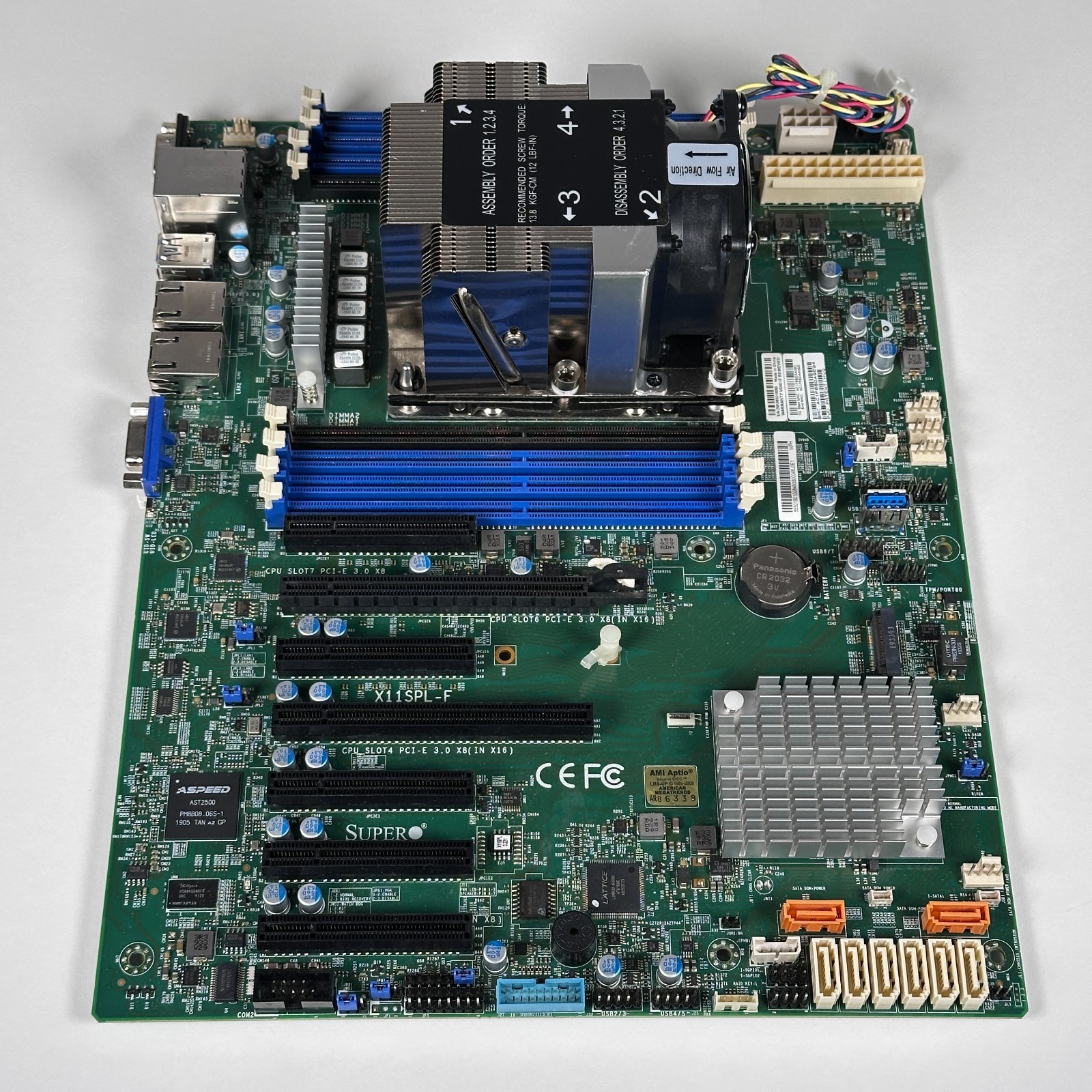 Supermicro X11SPL-F Motherboard w/ Intel Xeon Gold 6126T SR339 2.60GHZ CPU