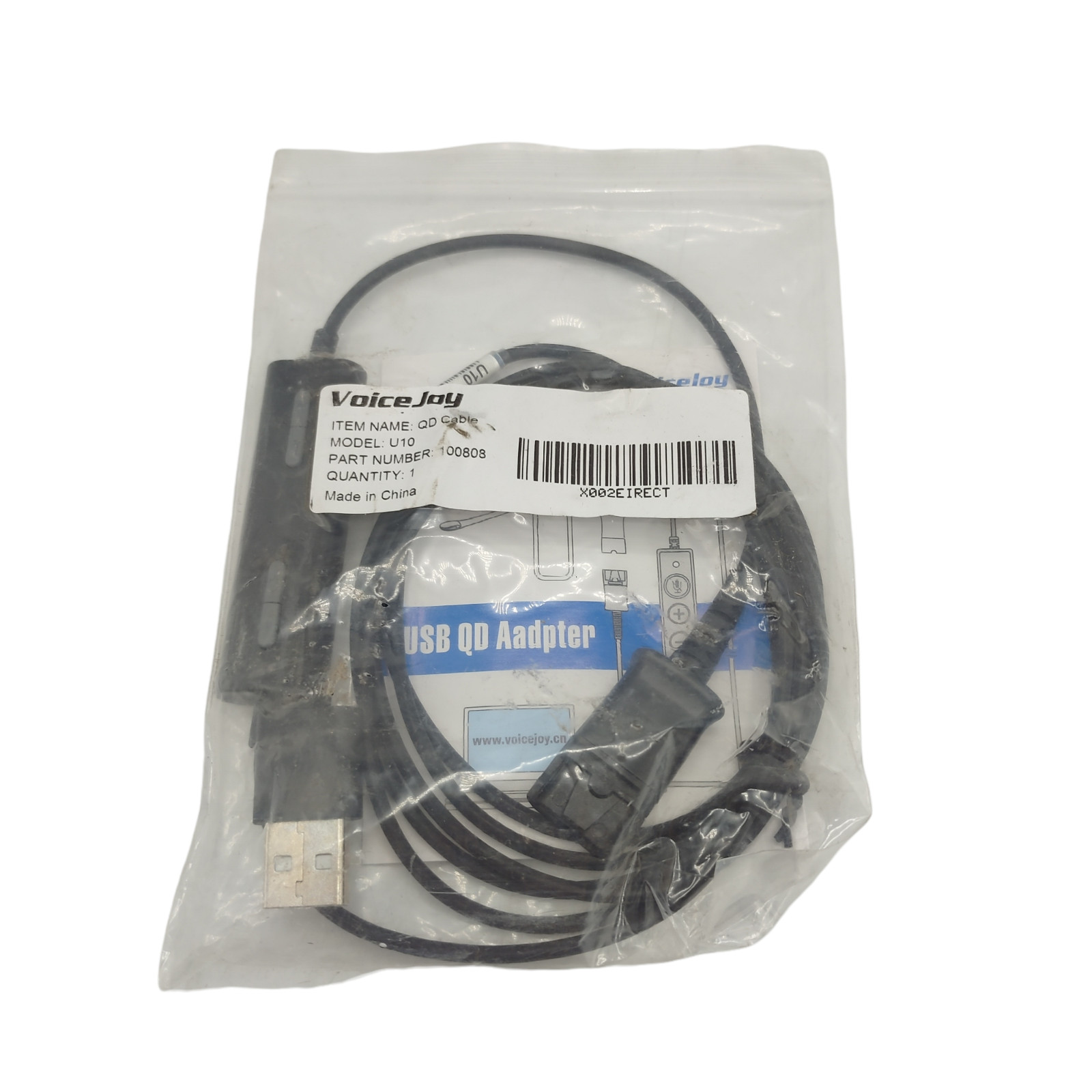 VoiceJoy, U10 USB QD Cable & Plantronics USB Adapter, Windows & Mac Compatible