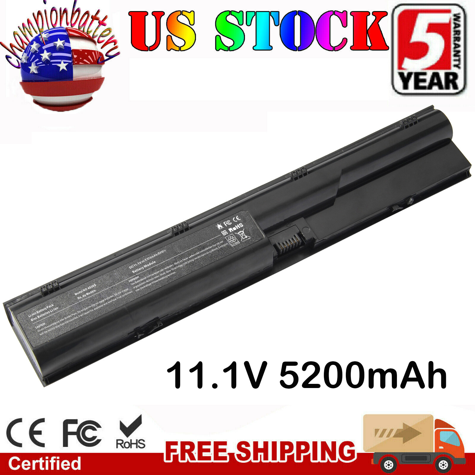 PR06 Battery 633805-001 For HP ProBook 4530s 4430s 4330s 4540s 4440s 4535s 4545s