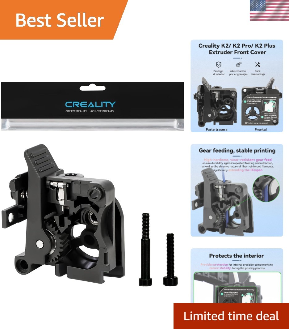 K2 Plus Extruder Front Cover,  Official K2/ K2 Pro Extruder Kit, Support 1.75...