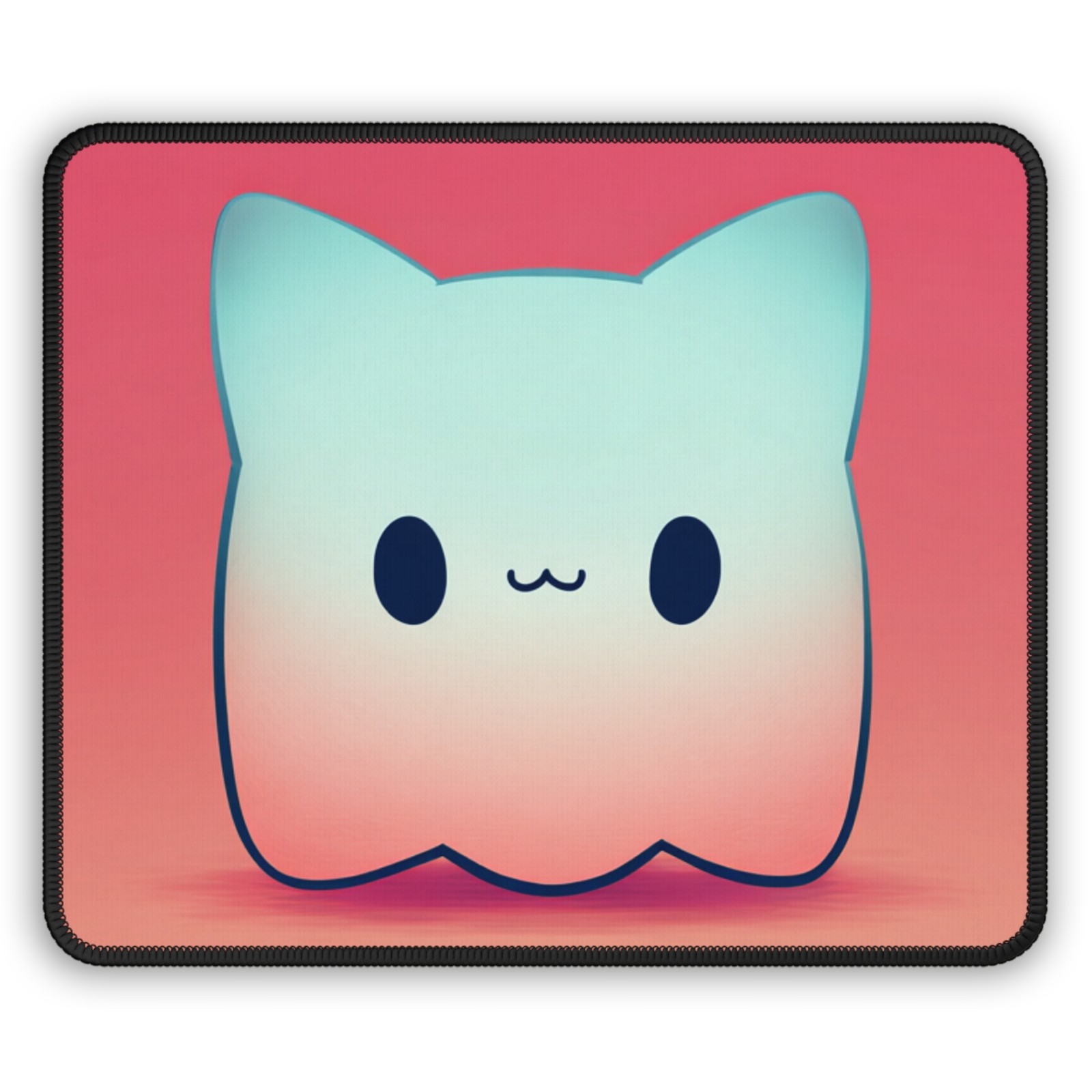 Kawaii Cat Blob Gaming Mouse Pad | Cute Pastel Catpad