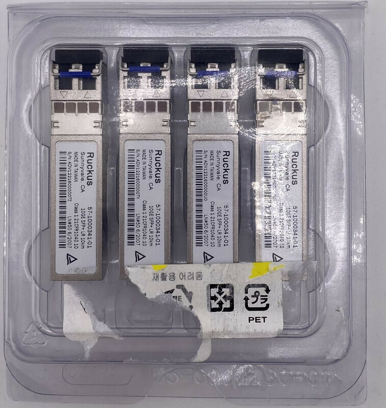 QUANTITY 4 RUCKUS GENUINE 57-1000341-01 10GE SFP+ LR 10KM TRANSCEIVERS