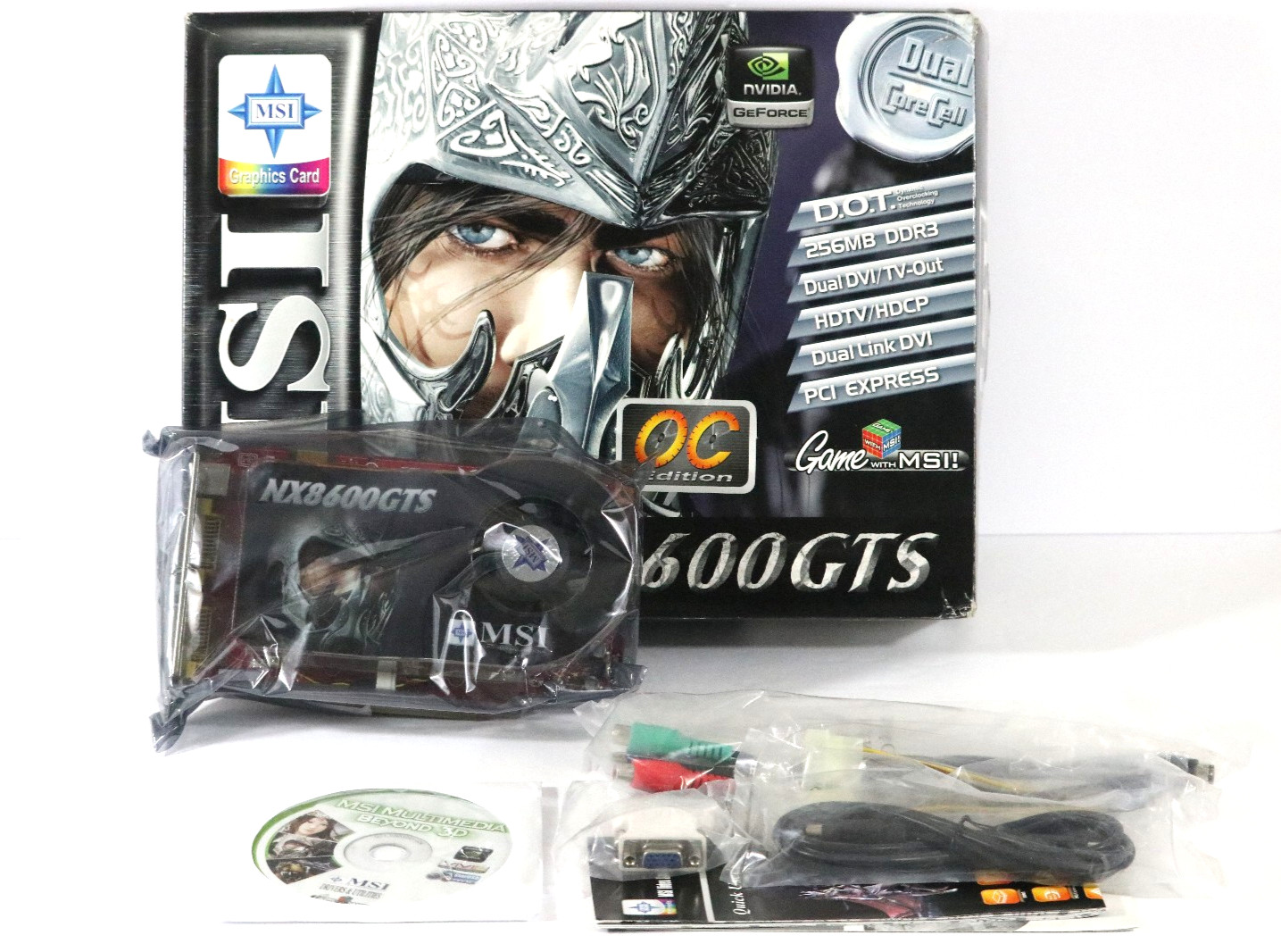 *NEW SEALED* MSI GeForce NX8600 GTS OC 256MB PCI-E Graphics Card - T2D256E
