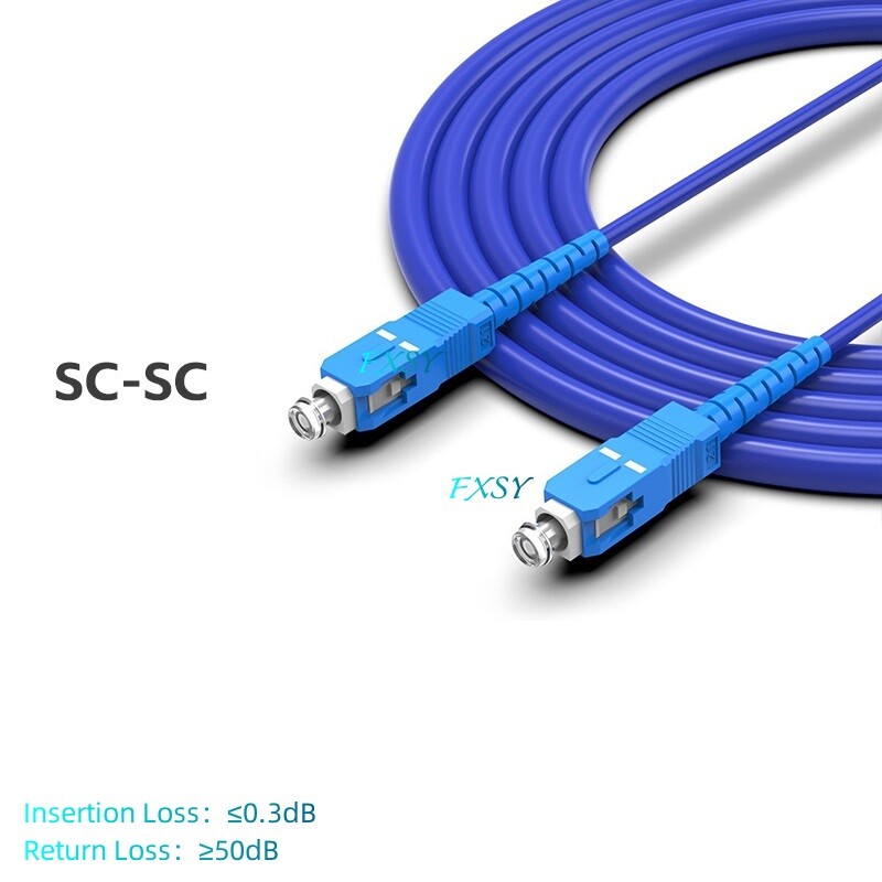 2Pcs 1m 2m 3m 5m 10m 15m SC/UPC to SC/UPC SM OS2 Armored Fiber Optic Patch Cord