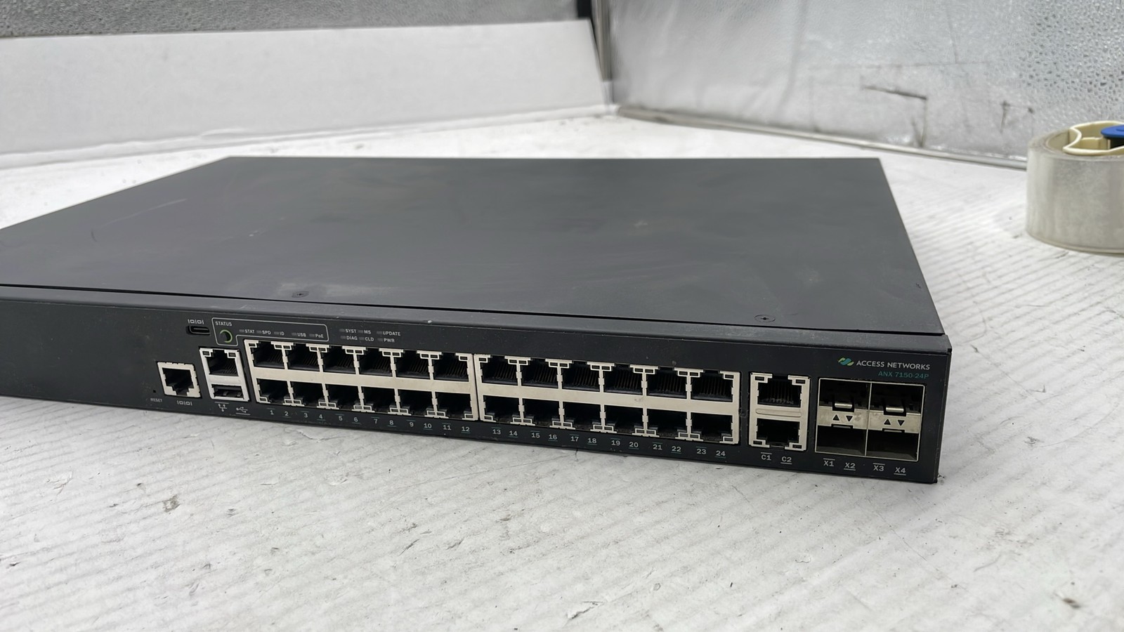 Access Networks ANX-7150-24P 24-Port Gigabit PoE+ Network Switch Rackmount