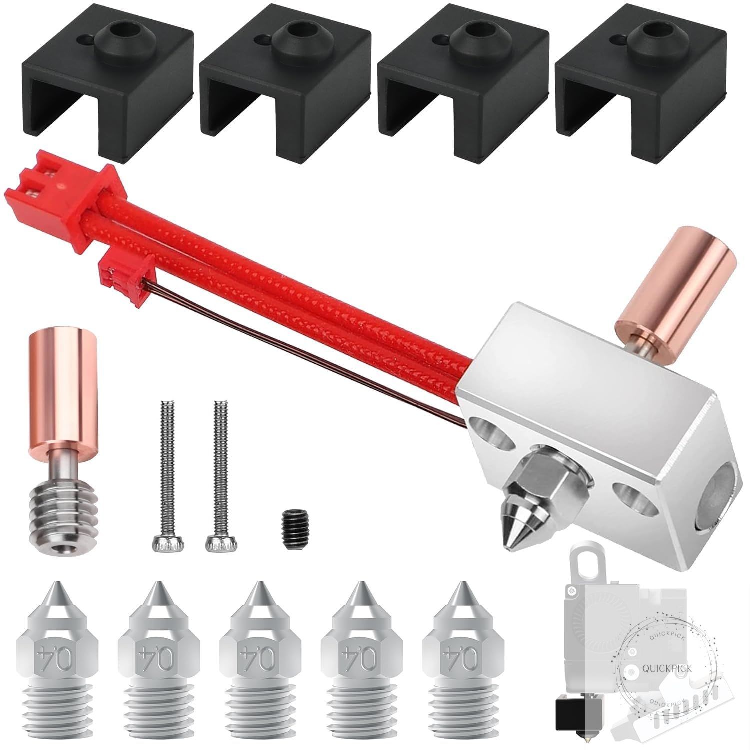 Sprite Extruder Upgrade Heater Block Kit for Creality, Ender 3 S1 Pro Upgrades