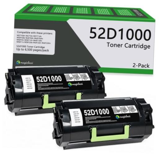 52D1000 Black High Yield Toner Cartridge (2-Pack) 52D1000 Black Toner Cartridge