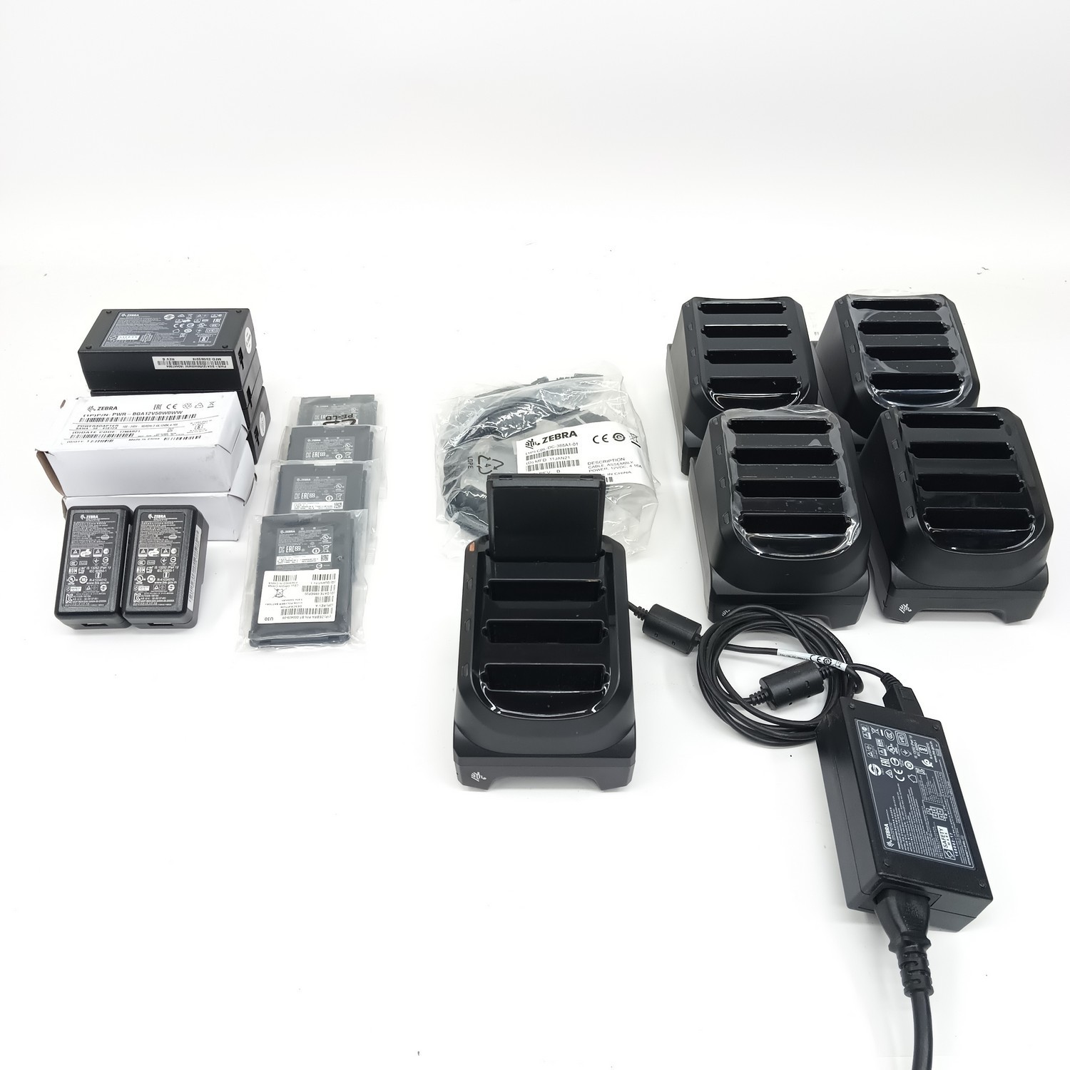 Zebra TC2Y Bundle: 5 Cradles, 5 Batt., 8 Pwr Adapters, 3 Cables (SAC-TC2Y-4SCHG-