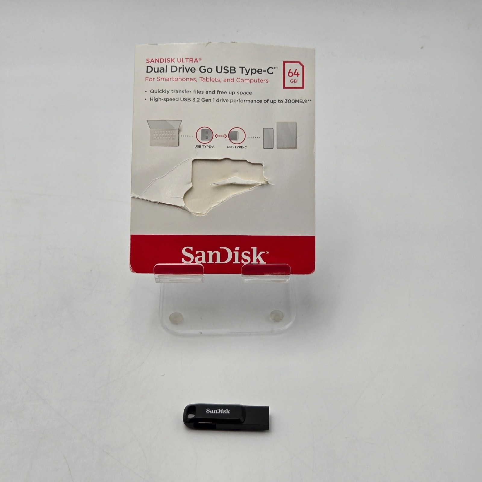 SanDisk 64GB Ultra Dual Drive Go USB Type-C Flash Drive - Open Box