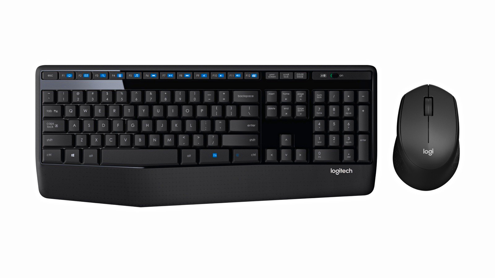 Logitech MK345 Wireless Keyboard & Mouse, Black (920-006481)
