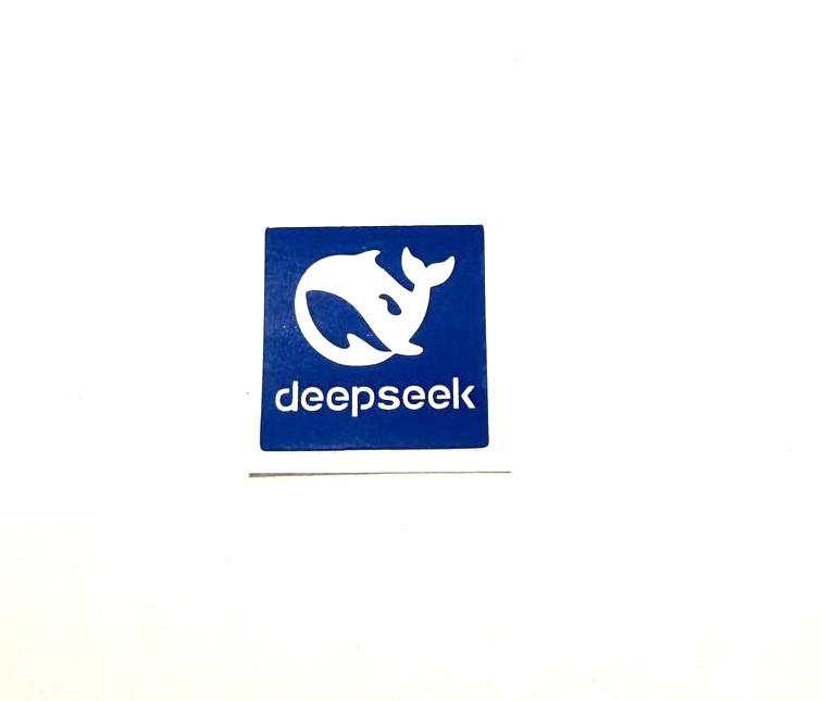 1 x fits Deepseek AI Phone/Desktop / Laptop Sticker Label Decal 18mmx18mm
