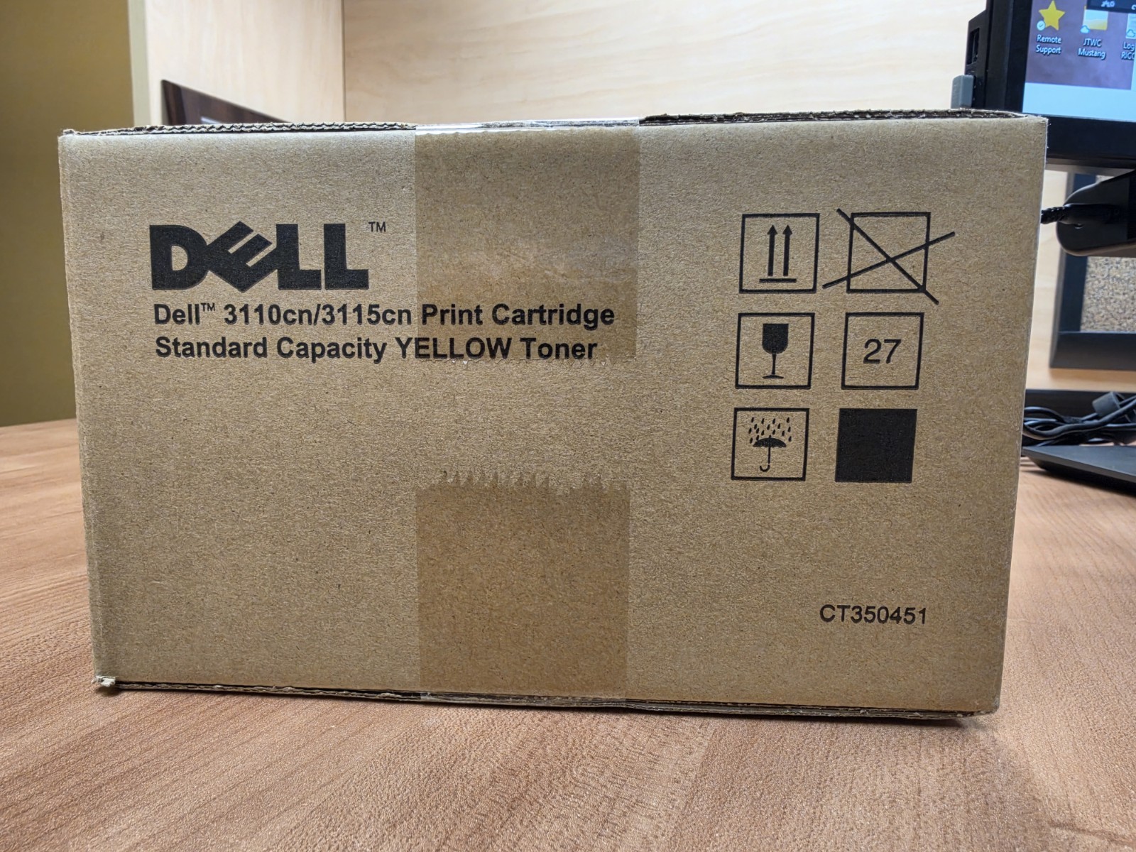 Genuine Dell 3110CN 3115CN Yellow Toner Cartridge NF555
