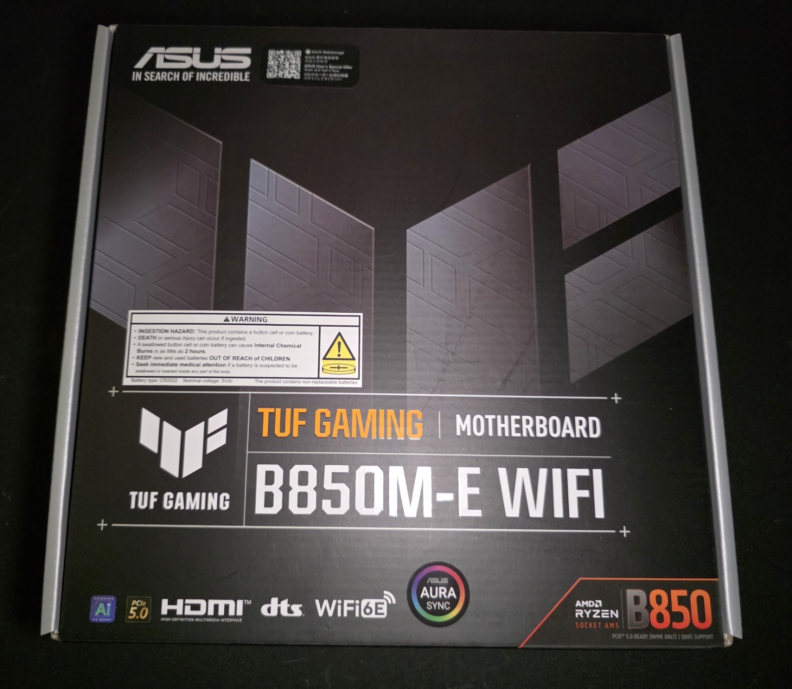 ASUS TUF GAMING B850M-E WIFI B850 mATX Motherboard WiFi 6E PCIe 5.0