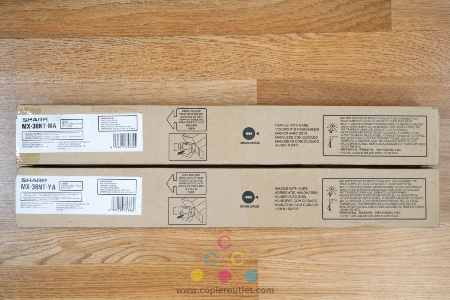 Genuine MX-36NT MY Toner Cartridges Sharp MX-2610N MX-2615N MX-3610N MX-3640N 