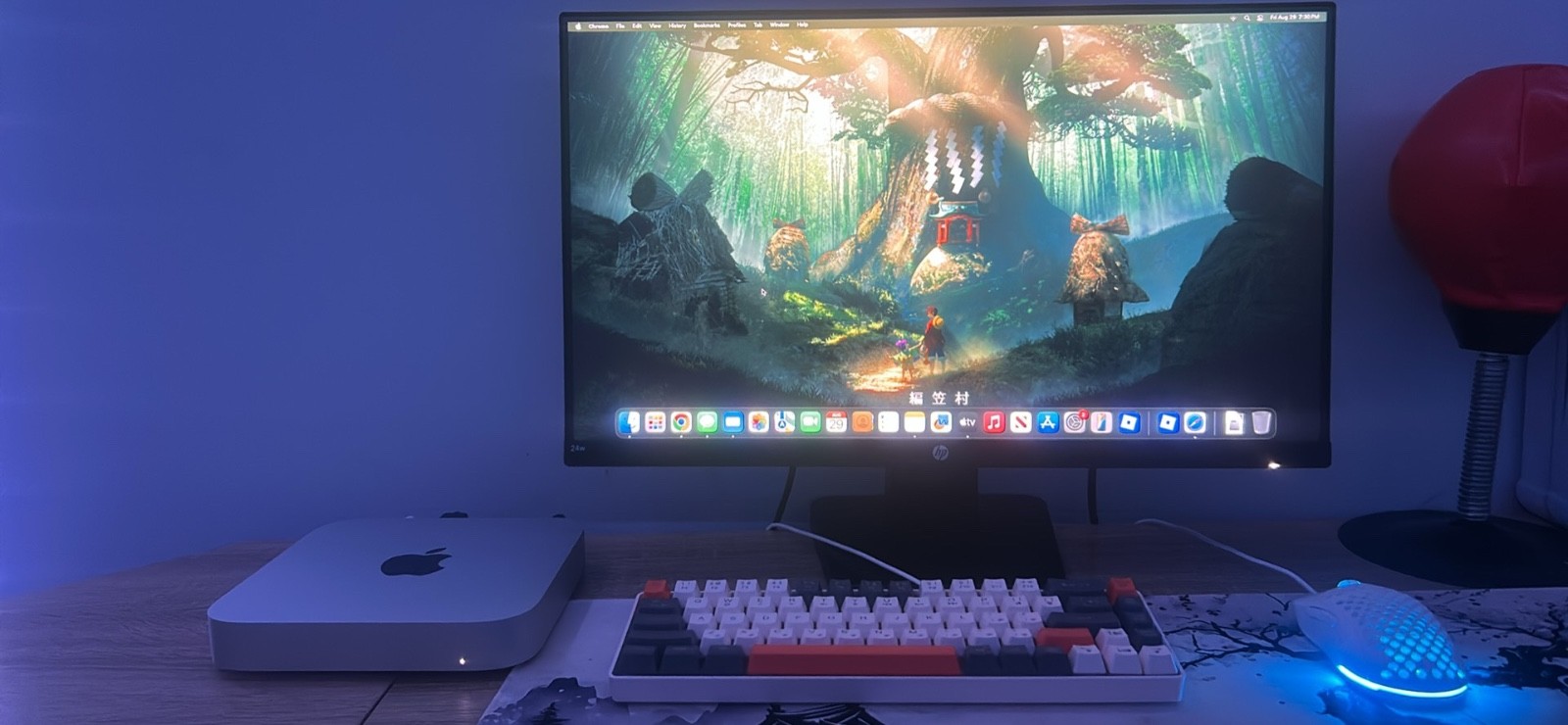 Complete PC Setup - Mac M1 Mini, Monitor, Mechanical Keyboard & Gaming Mouse