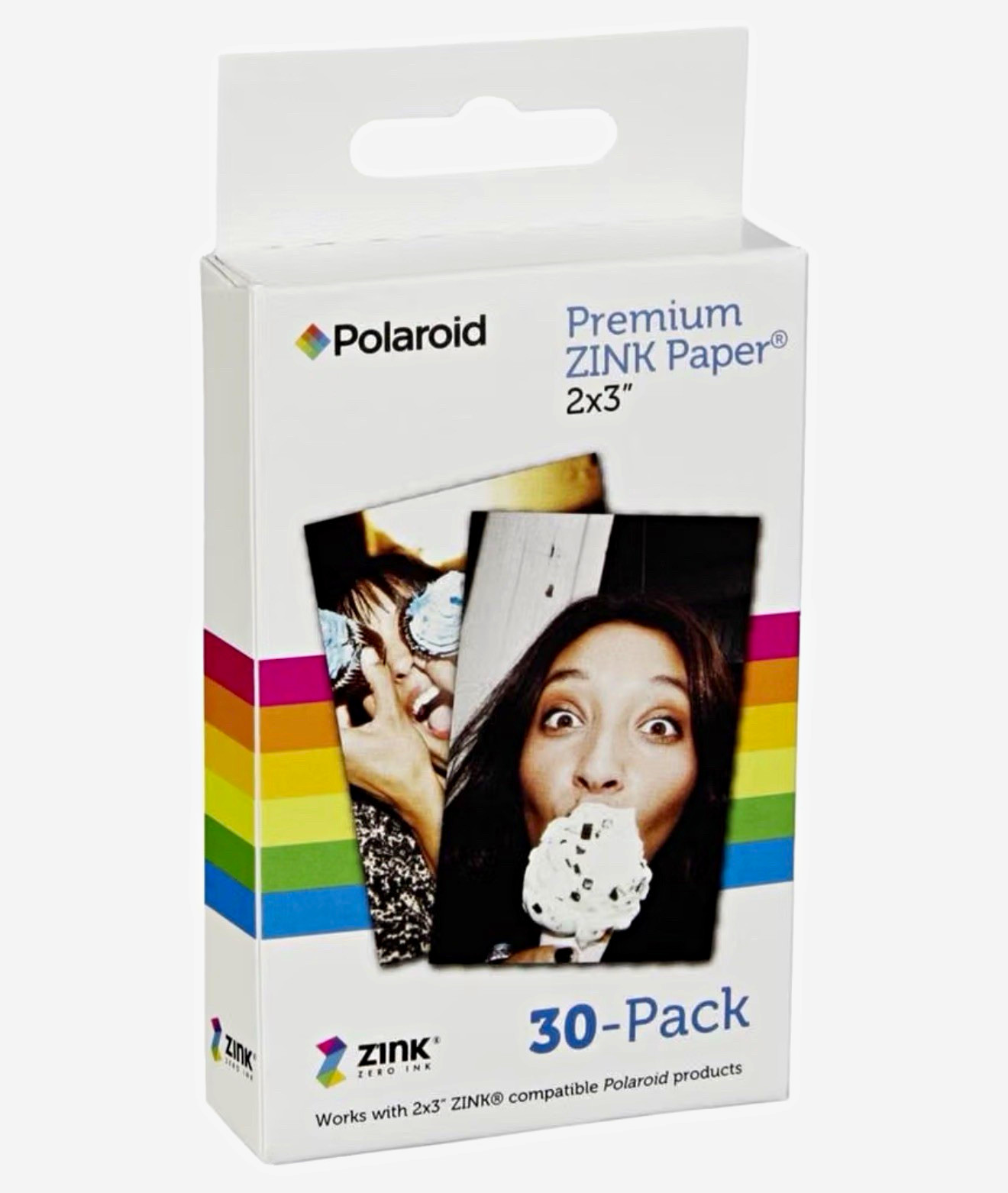 Polaroid Premium ZINK Paper 2x3 in 30 Pack Zero Ink POLZ2X330