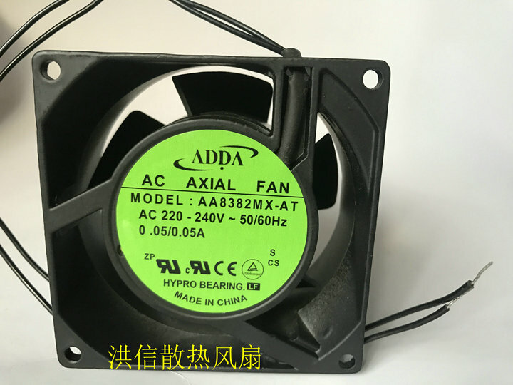 1pcs  ADDA AA8382MX-AT AC220-240V 50/60HZ 0.05/0.05A 8038 80mm AC Fan 2pin