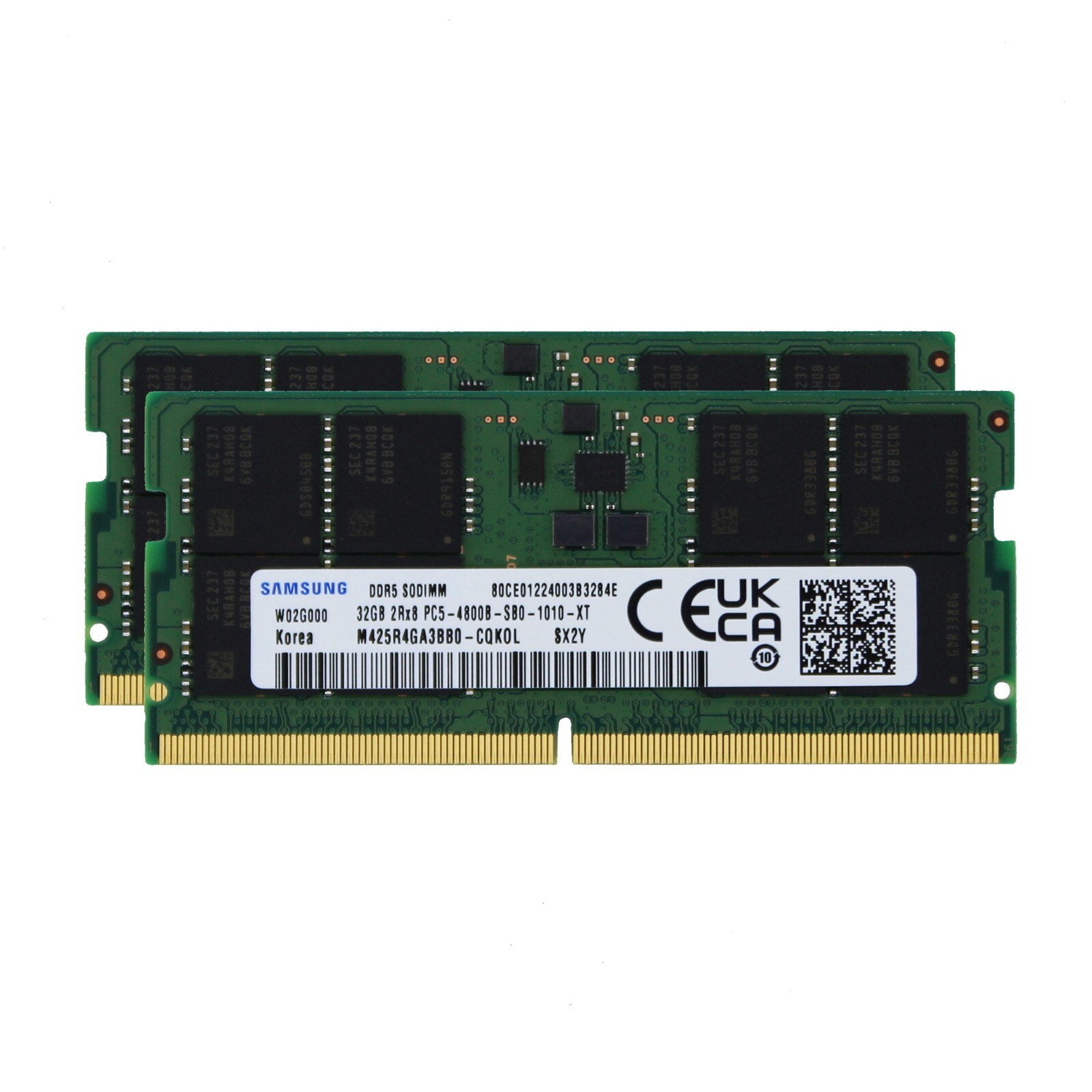 Samsung 2x32GB PC5-38400 DDR5 4800 MHz SODIMM Laptop Memory RAM M425R4GA3BB0-CQK