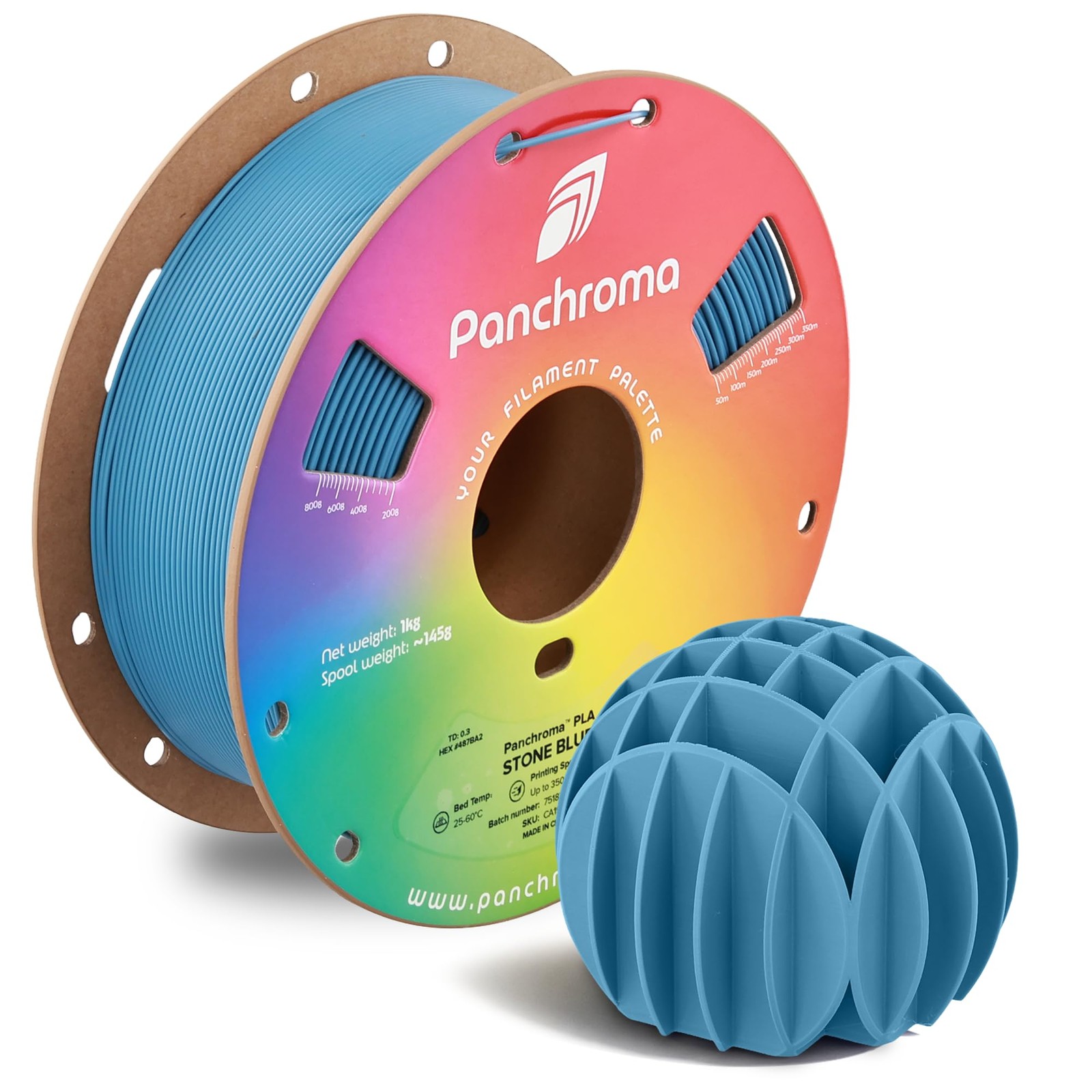 Panchroma PLA Filament 1.75mm, 1kg, Stone Blue