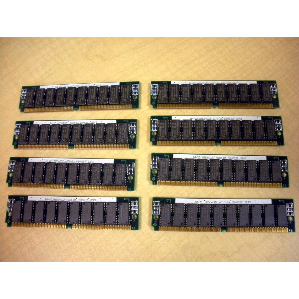 IBM 5064-701X 64MB (8x 8MB) SIMM Memory Kit 80ns 72 Pin 68X6357 70F9976