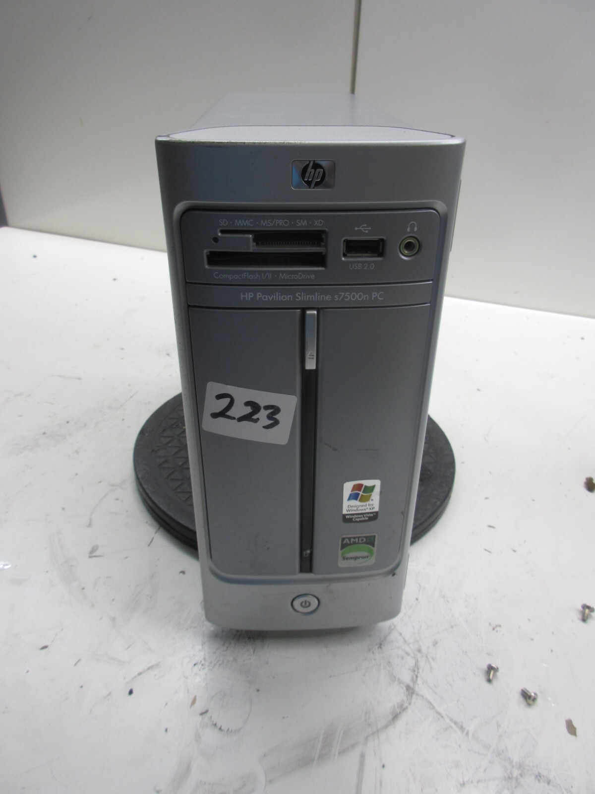 HP Pavilion Slimline s7500n AMD Sempron 3300+ 2000MHz 512MB NO HDD