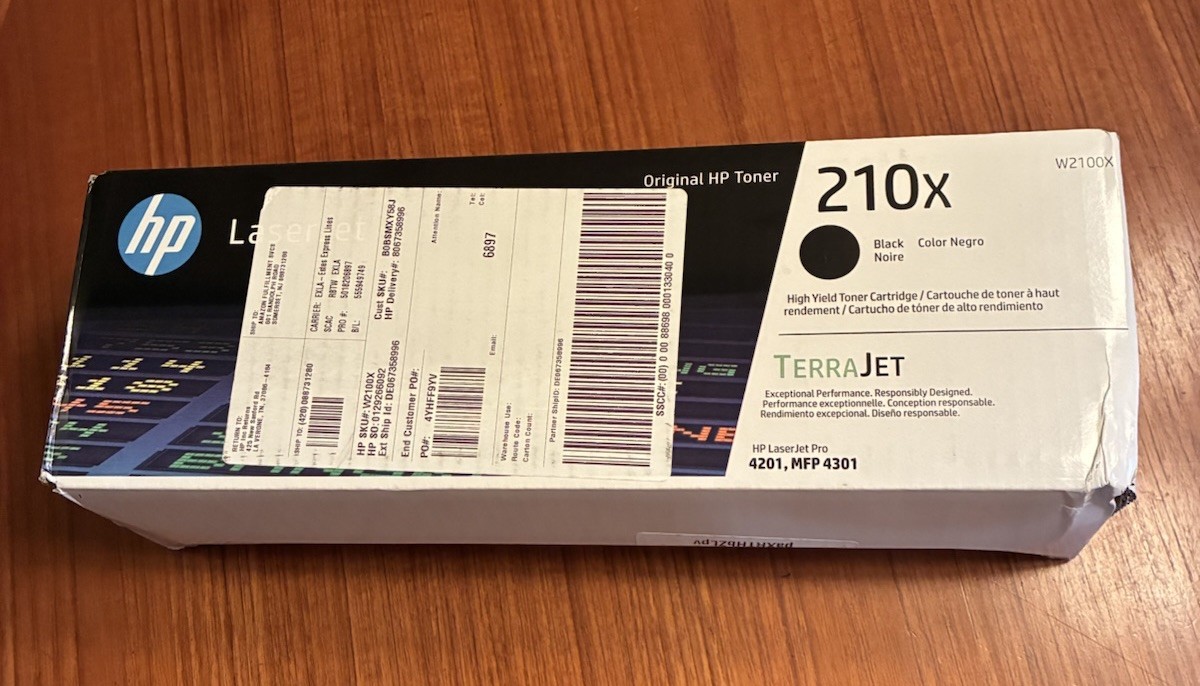 NEW 🔥 HP 210X Black High-Yield Toner Cartridge | W2100X  Printer
