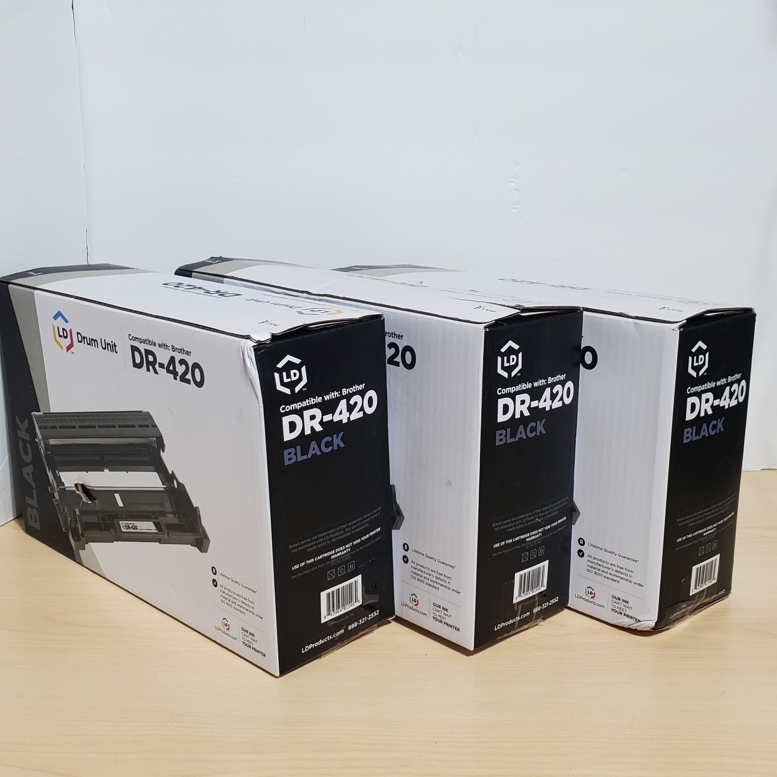 3 - LD DR420 Drum Units for Brother Printer
