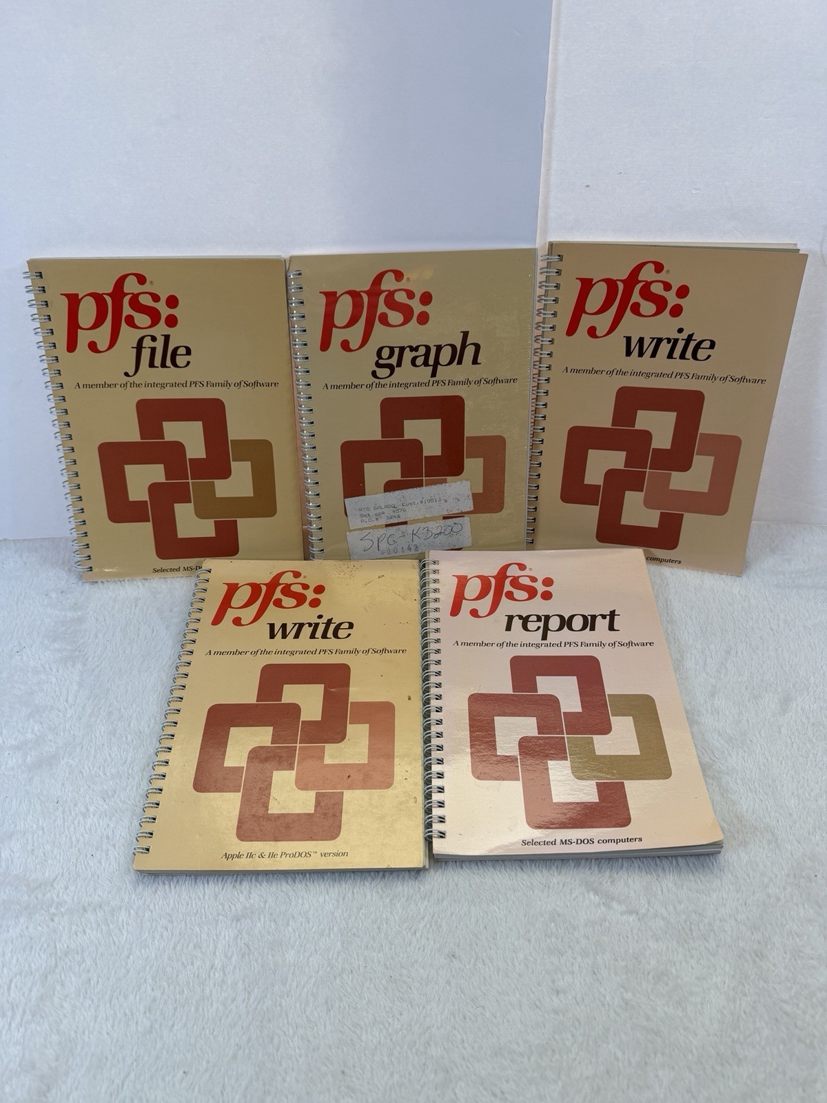 Lot Of 5 (1984) Software & Manuals - 3 with Software, 2 Manuals Only