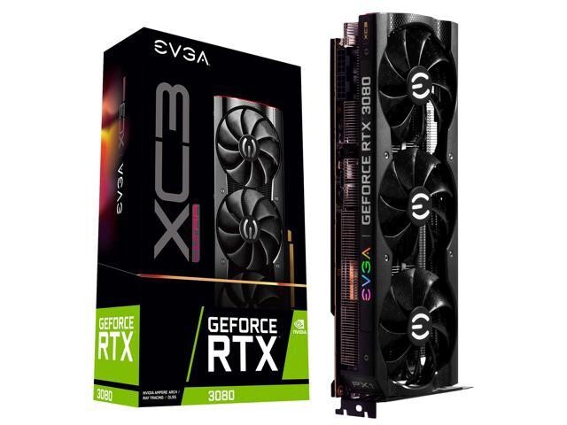 EVGA GeForce RTX 3080 XC3 ULTRA GAMING 10GB Graphics Card ARGB 10G-P5-3885-KR