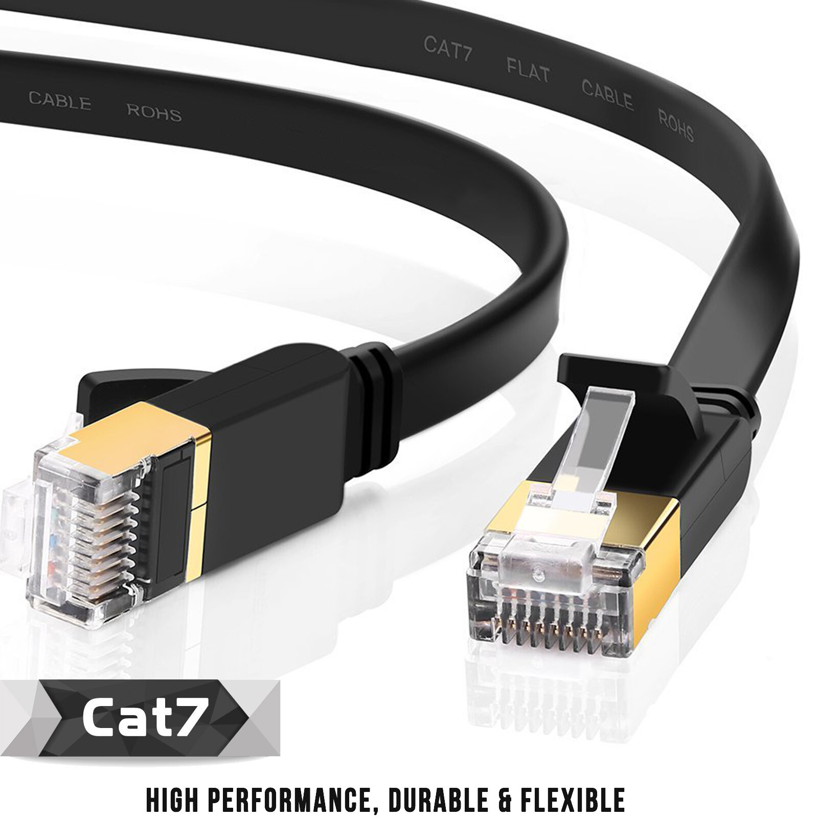 Ultra Speed Cat8 Cat7 RJ45 Network Ethernet Cable Shielded Patch LAN Cord LOT