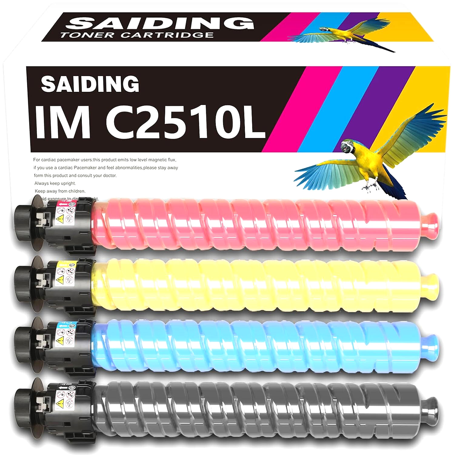 Toner Cartridge for Ricoh IM C2010 IM C2510 Replacement for 842554-842557 Series