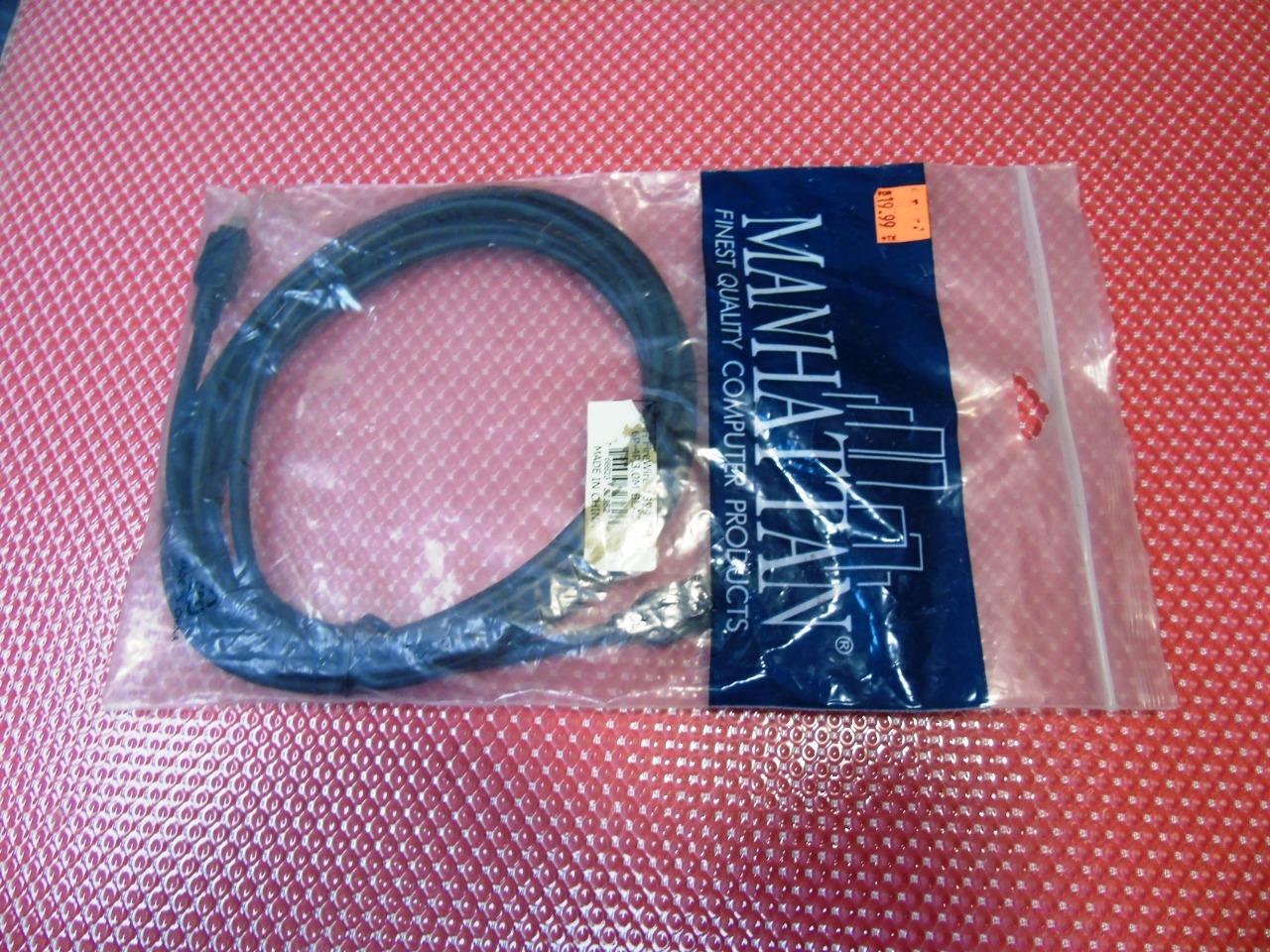 Manhattan Firewire 1394 Cable 6P-4P, 3.0M,  Black