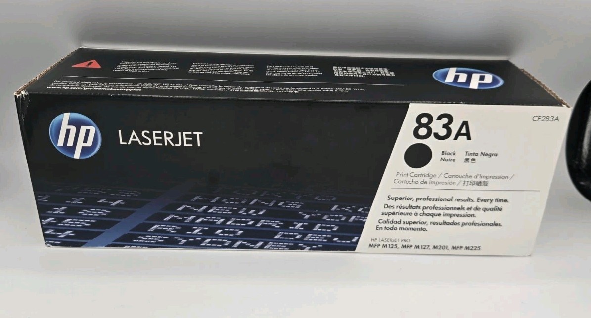 Genuine Original HP 83A CF283A Black LaserJet Toner Cartridge Sealed