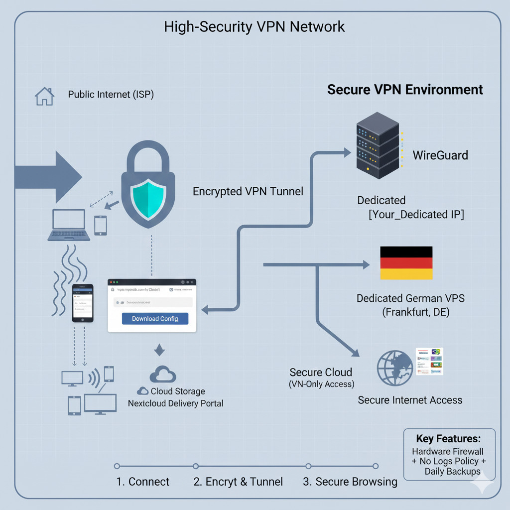 VPN PRO 6 Months 20 Devices WireGuard & German Static IP -  Read descriptions