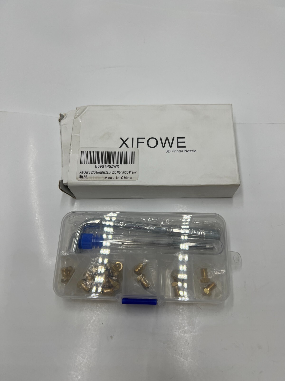 (QTY 198) XIFOWE E3D 3D Printer Brass Nozzles for E3D V5-V6 3D Printer