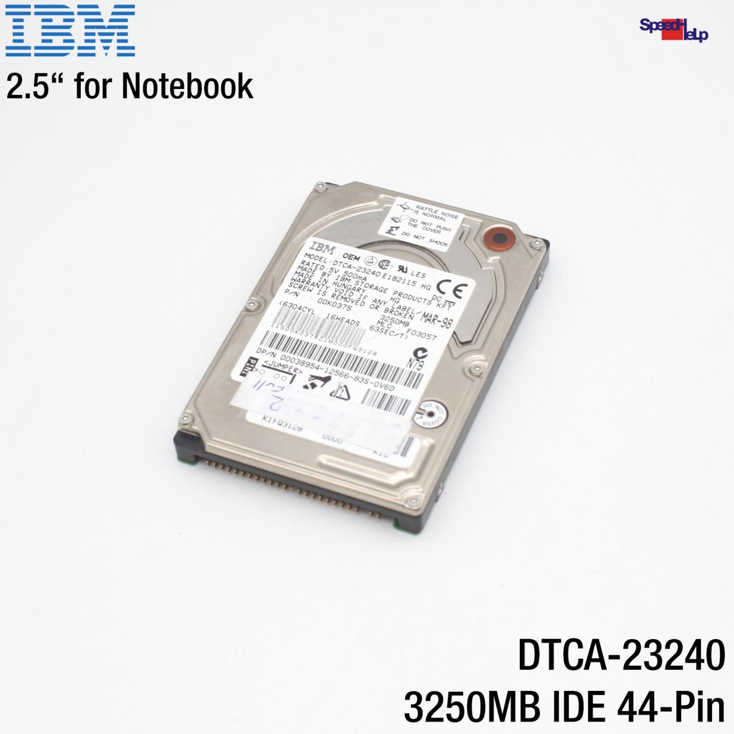IBM DTCA-23240 3.2GB 3250MB 2.5-Inch Notebook IDE HDD 2.5 Zoll