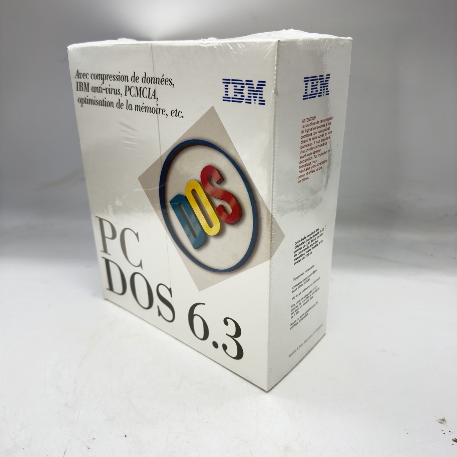 IBM PC DOS 6.3   Original 3.5" Inch Floppy Disks OEM Dist. Package  1993  SEALED