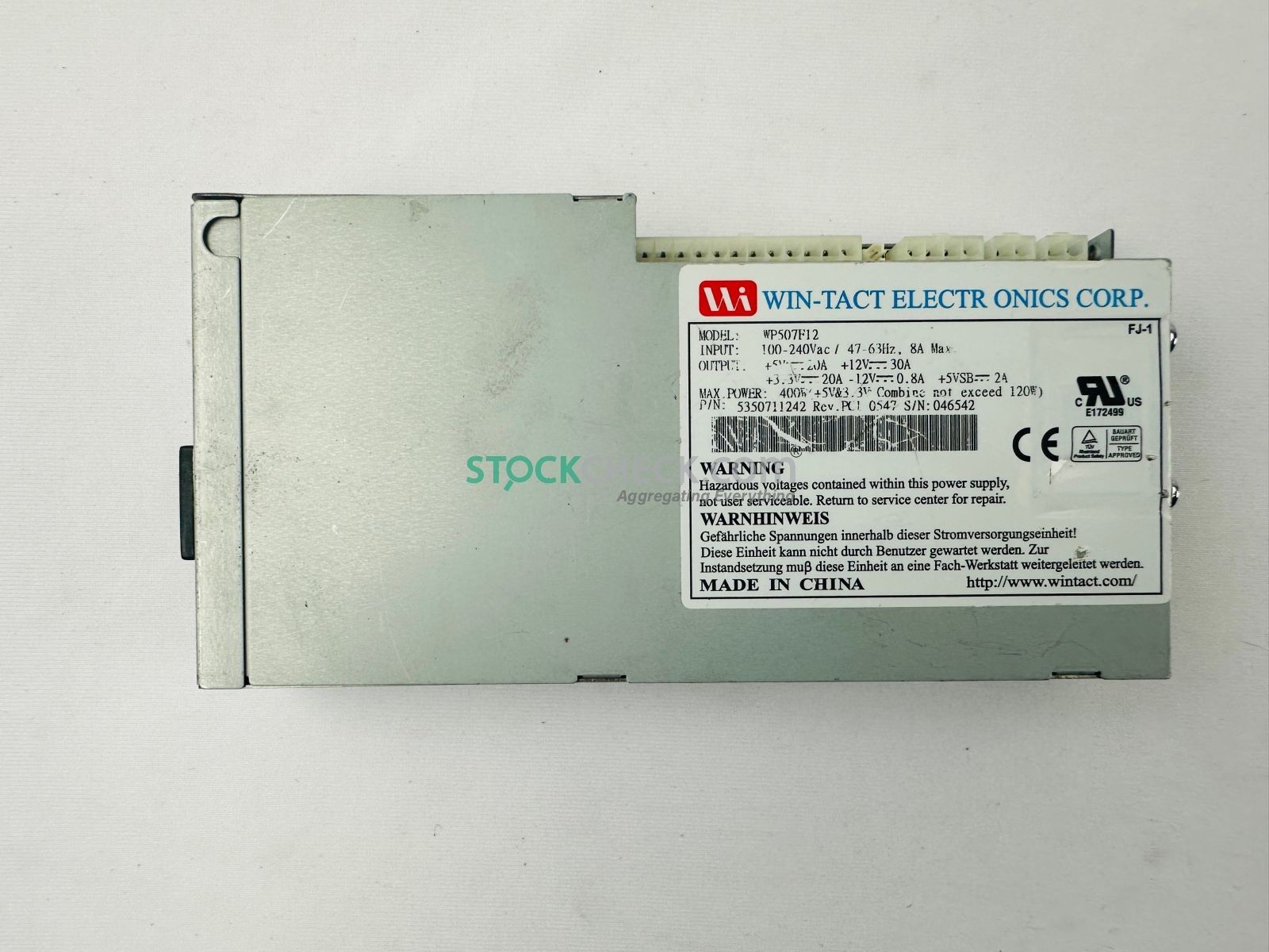 Win-Tact Electronics WP507F12 5350711242 Power Supply